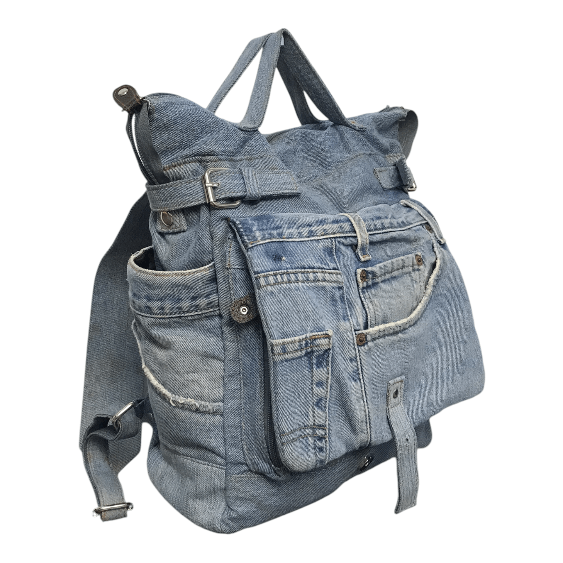 Hysteric Glamour × Japanese Brand × Seditionaries Denim rare Custom Bagpack Size ONE SIZE - 7 Thumbnail