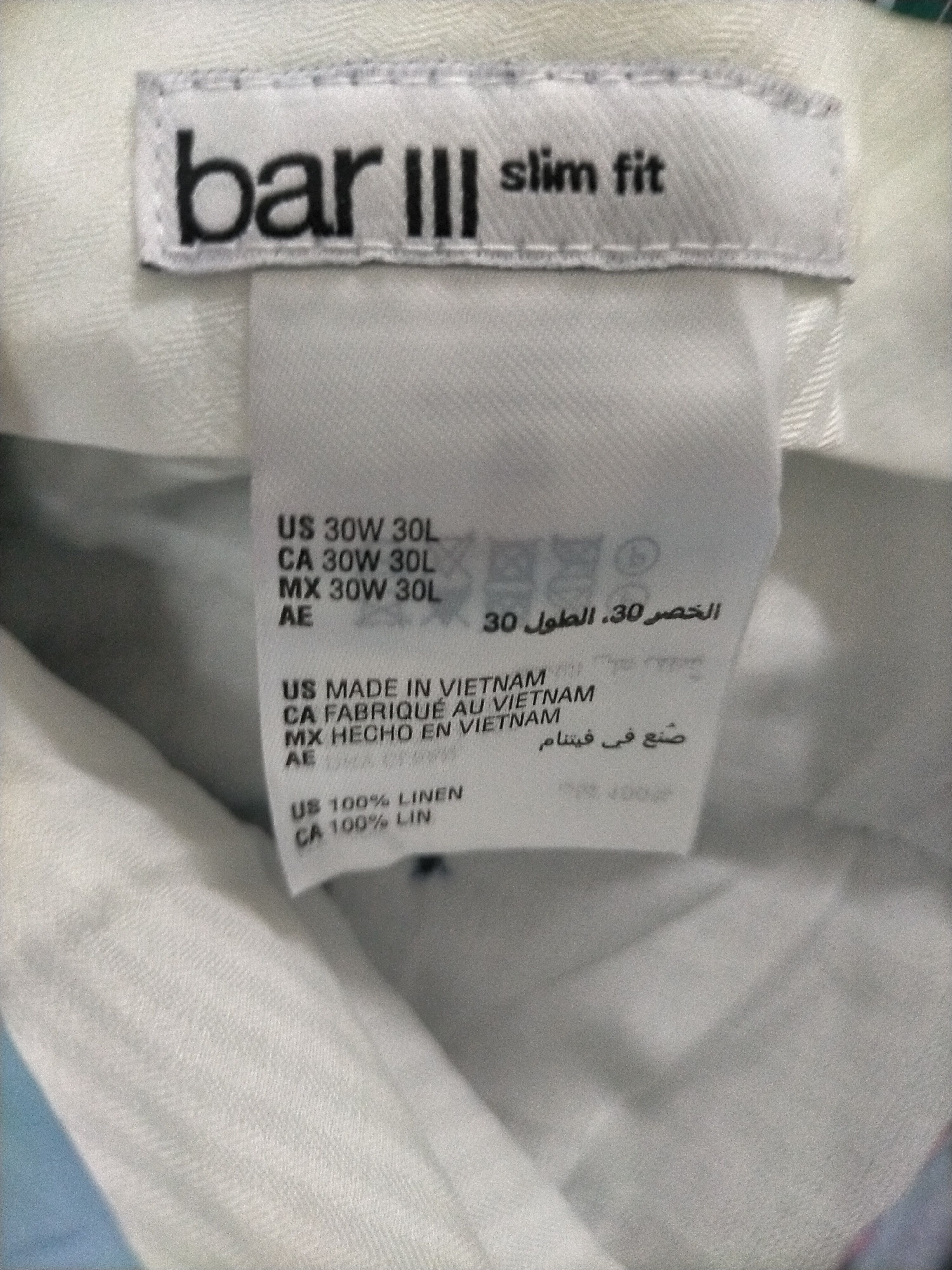 Bar III Bar lii Pants Deadstock $135 Size US 31 - 6 Thumbnail