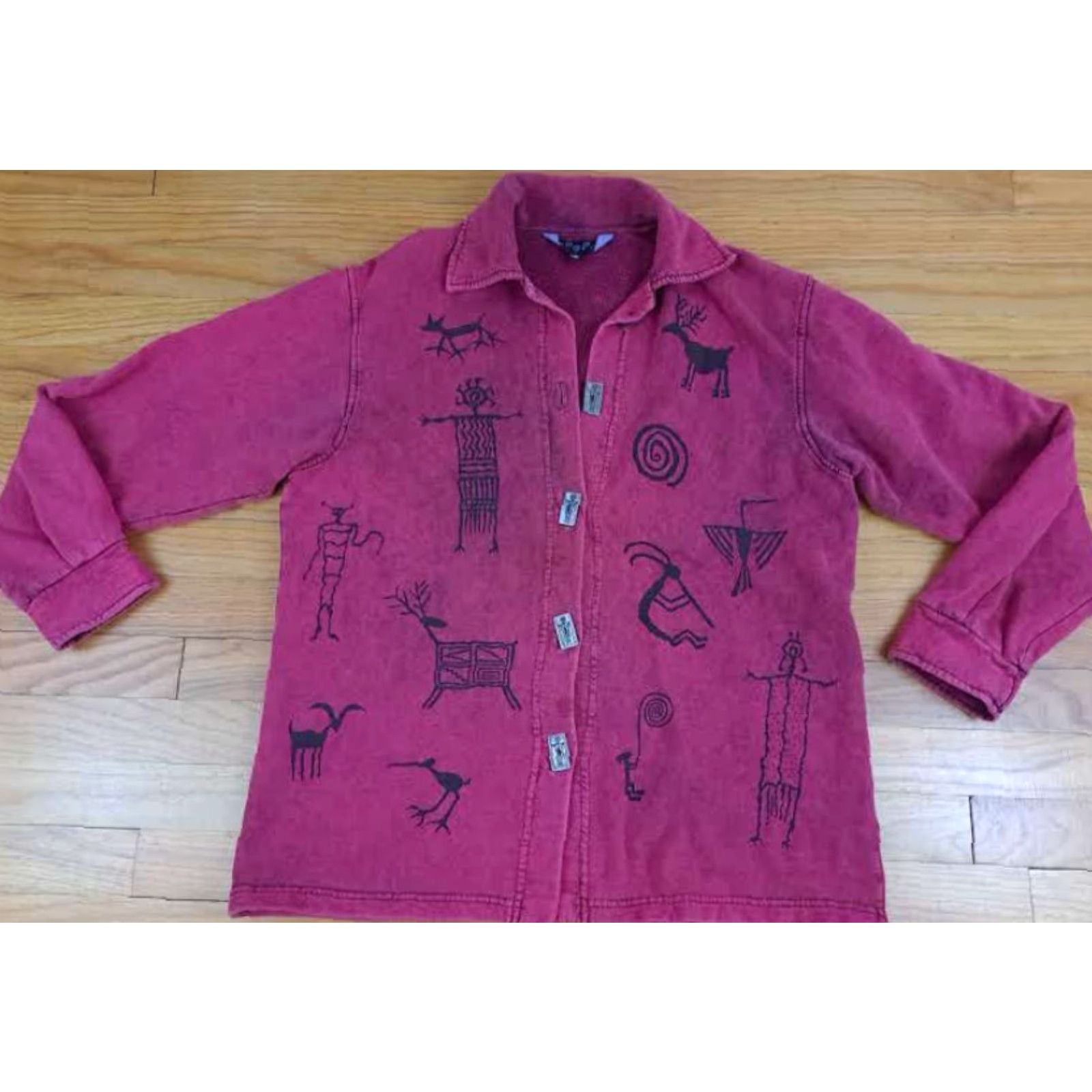 Vintage VINTAGE Bfofo Shirt Cotton Button-Up Canvas Long Sleeve Purple 25in 22in pit to pit Women Size S / US 4 / IT 40 - 3 Thumbnail
