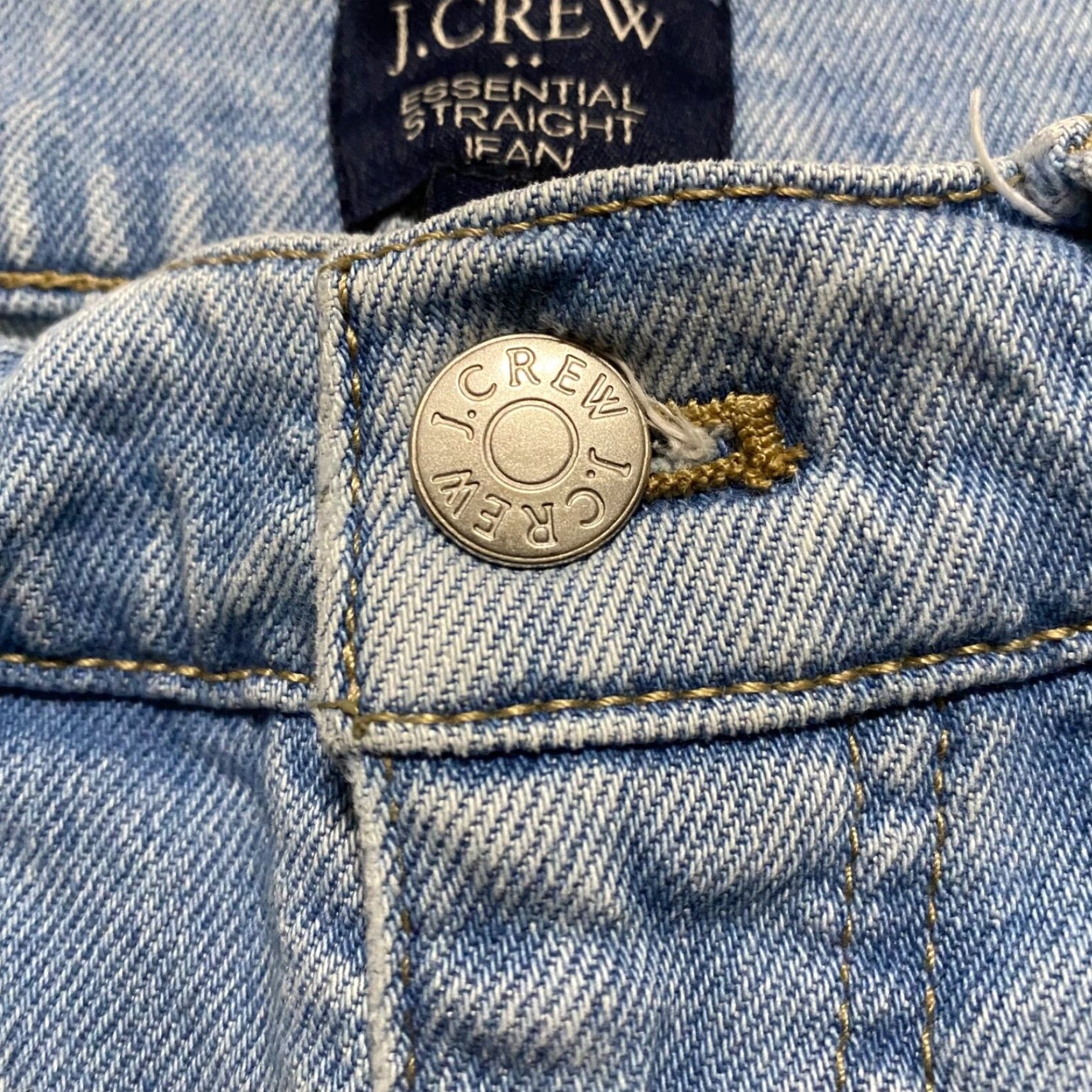 J.Crew J.CREW Jeans Blue Denim Light Wash Distressed Mid Rise 28 Adults Womens Straight 5-Pocket Denim Size 28" / US 6 / IT 42 - 7 Thumbnail