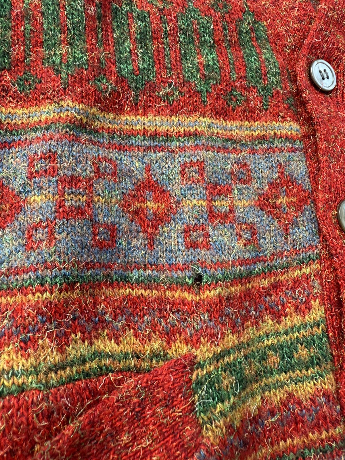 BIGI VINTAGE BIGI JAPAN WOOL PSYCHEDELIC RAVE GORP GRUNGE WACKO Size US S / EU 44-46 / 1 - 5 Thumbnail