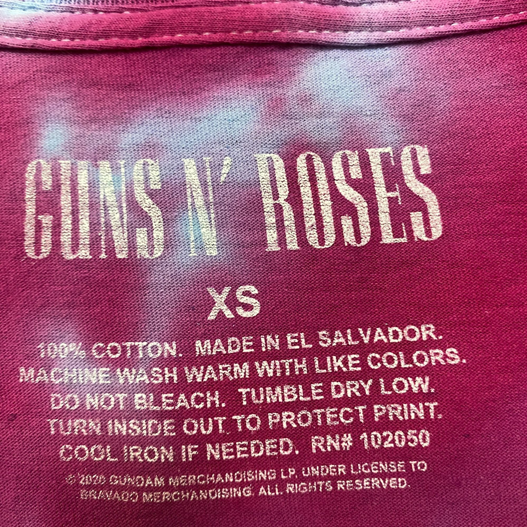 Band Tees Guns N’ Roses Logo Rock Tie Dye Tshirt size Extra Small Size US XS / EU 42 / 0 - 4 Thumbnail