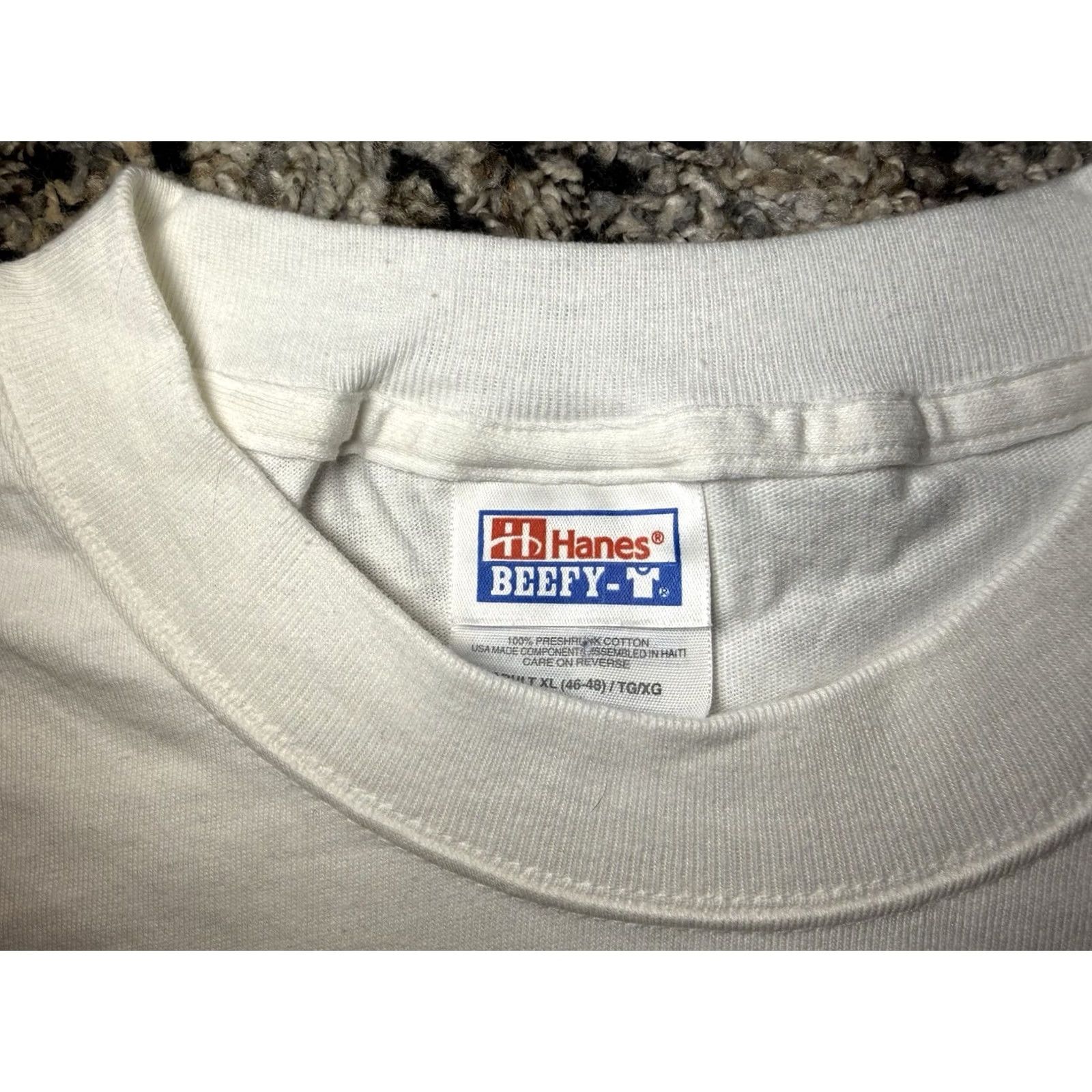 Hanes FRESH AIR NPR T-Shirt WHYY 90s Vintage Terry Gross WHYY Talk Radio News Unisex Adults XL White Cotton Hanes Graphic Print Short Sleeve Round Neck Reg Size US XL / EU 56 / 4 - 4 Thumbnail