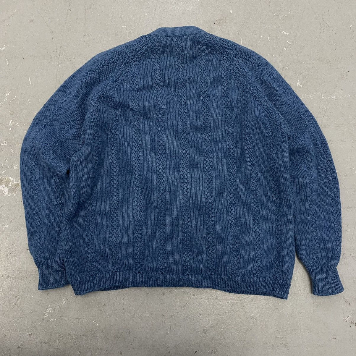Japanese Brand × Vintage Vtg 50s 60s Italian Virgin Wool Cardigan Kurt Cobain Grunge Size US XL / EU 56 / 4 - 6 Thumbnail