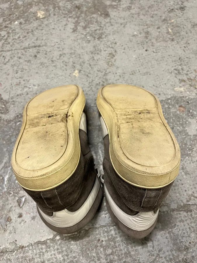 Designer × Saint Laurent Paris × Vintage Saint Laurent SL10H Grey & Suede High Shoes by Hedi Slimane Size US 7 / EU 40 - 6 Thumbnail