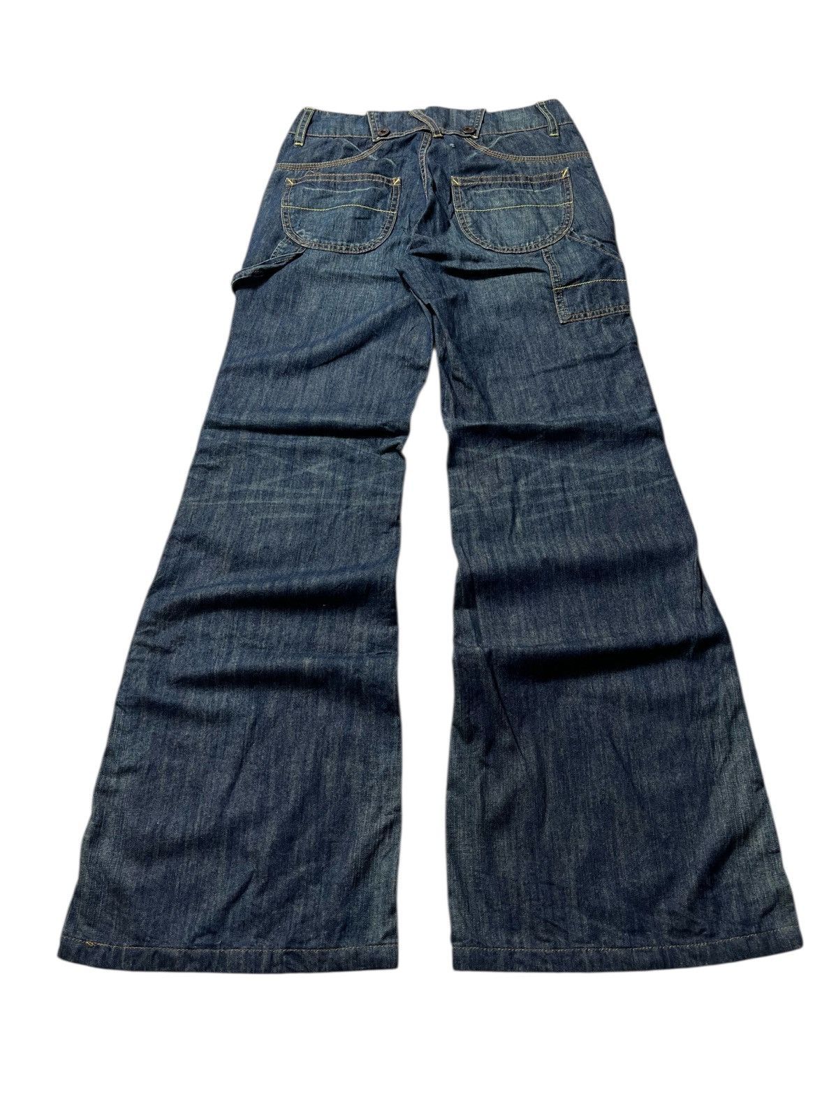 Japanese Brand Vintage Bobson Super Flared Carpenter Washed Pants Size US 28 / EU 44 - 4 Thumbnail
