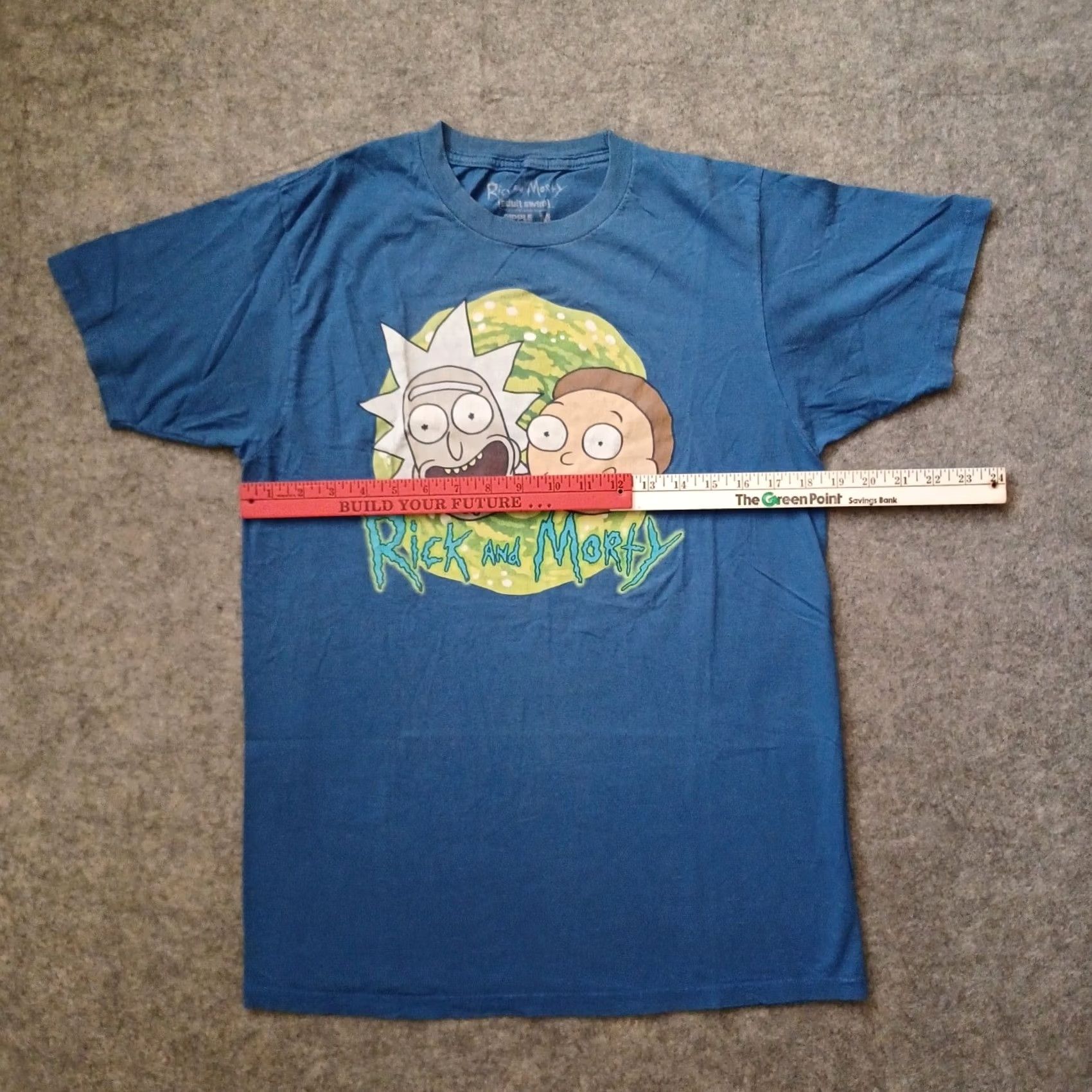 Ripple Junction Rick and Morty T Shirt Mens Medium Blue Cartoon Ripple Junction Short Sleeve Shirt Size US M / EU 48-50 / 2 - 4 Thumbnail