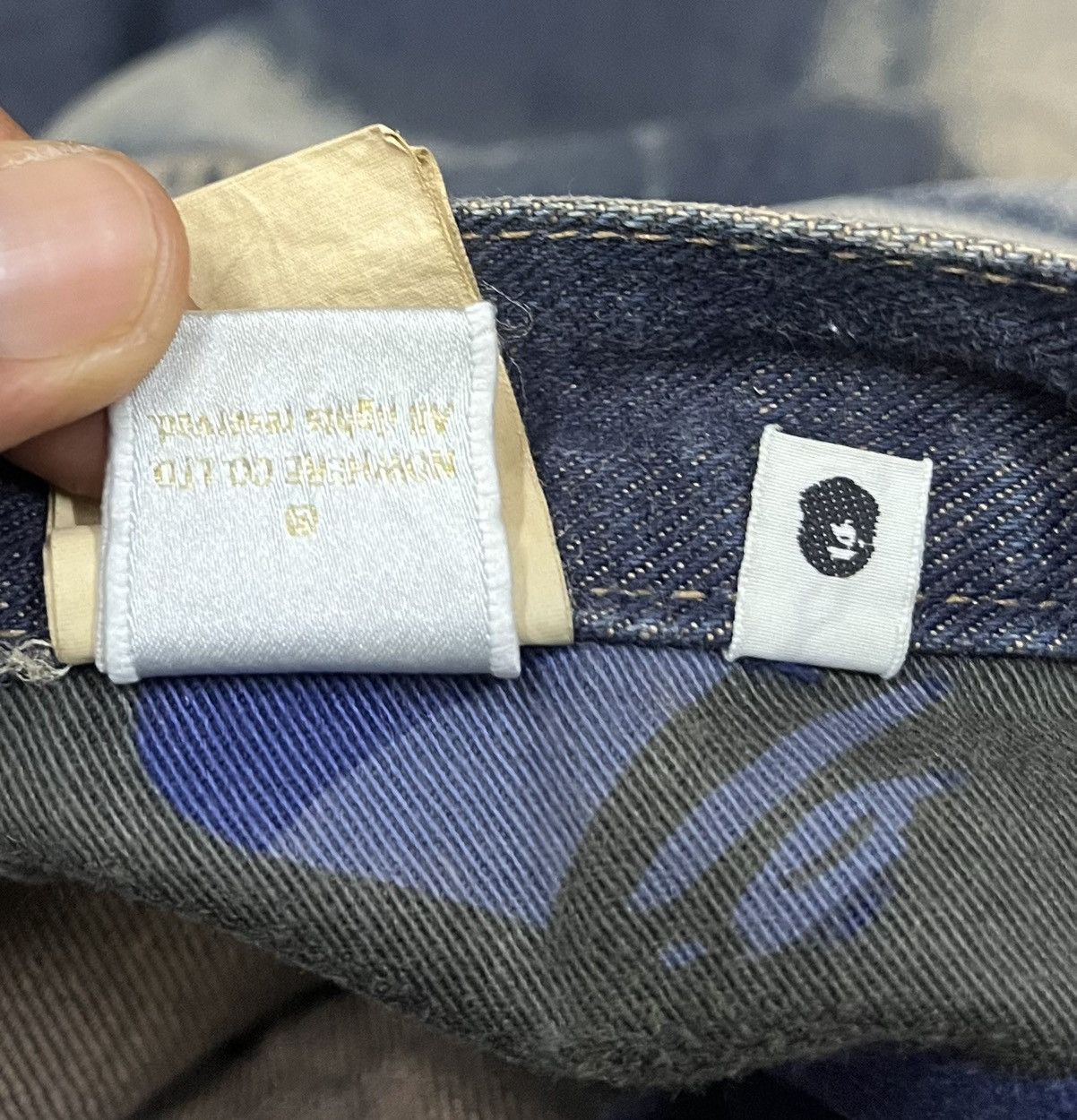 Bape A BATHING APE Made in Japan Selvedge Denim Size US 33 - 16 Thumbnail