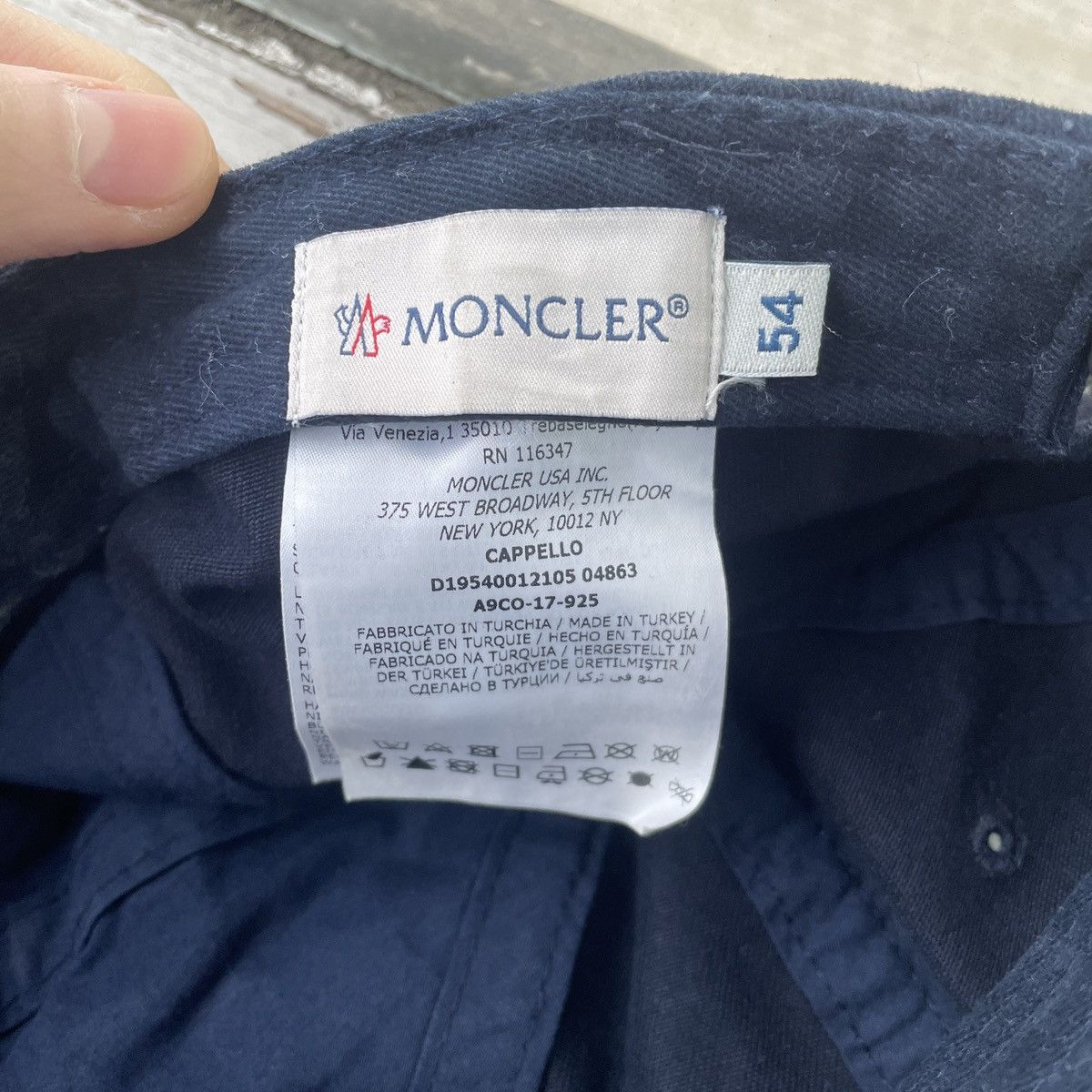 Moncler Moncler hat cap hype distressed faded Size ONE SIZE - 14 Thumbnail