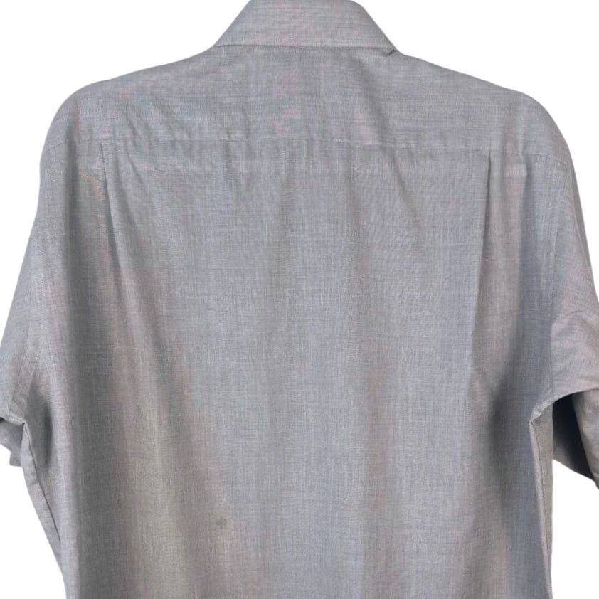 Vintage Towncraft Mens Gray Short Sleeve Button Up Shirt Classic Fit Size Large 16 Size US L / EU 52-54 / 3 - 6 Thumbnail