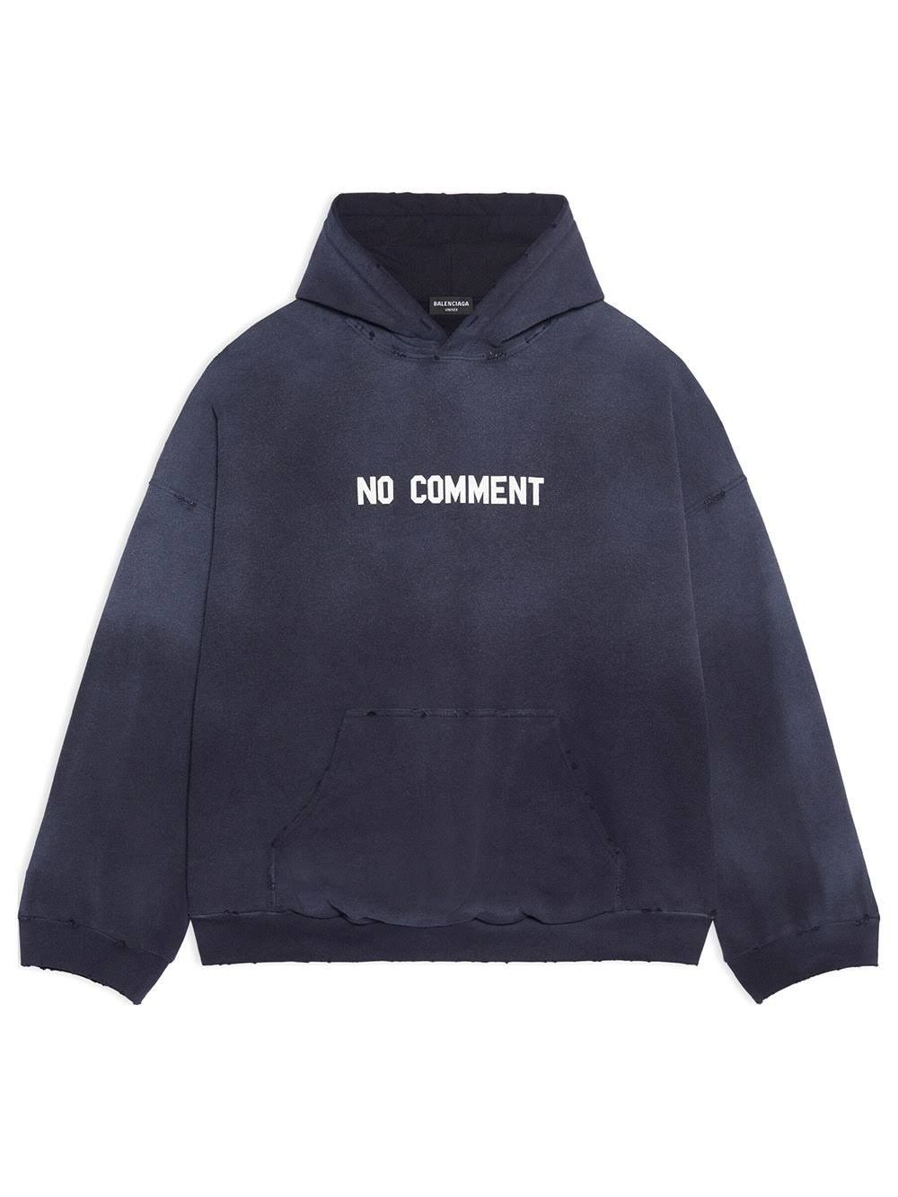 Balenciaga o1w1db11123 Hoodie in Dark Blue Size US XL / EU 56 / 4 - 1 Thumbnail