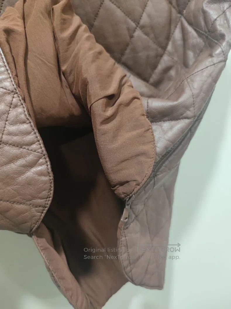 Brunello Cucinelli Brunello Cucinelli Leather vest, coffee color Size XS / US 0-2 / IT 36-38 - 5 Thumbnail