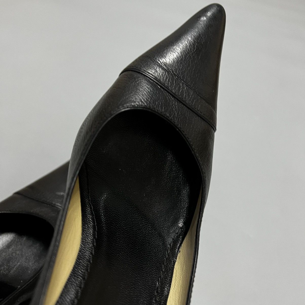 Gucci Gucci Black Pumps Leather Luxury Size US 7.5 / IT 37.5 - 14 Thumbnail