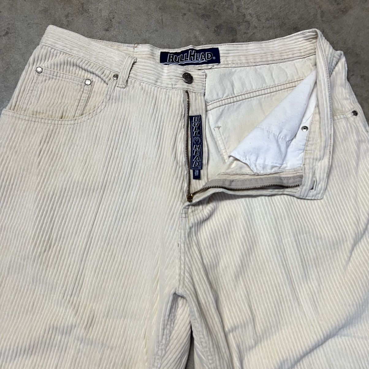 Vintage Y2K BullHead BAGGY Corduroy Wide-Leg Pants