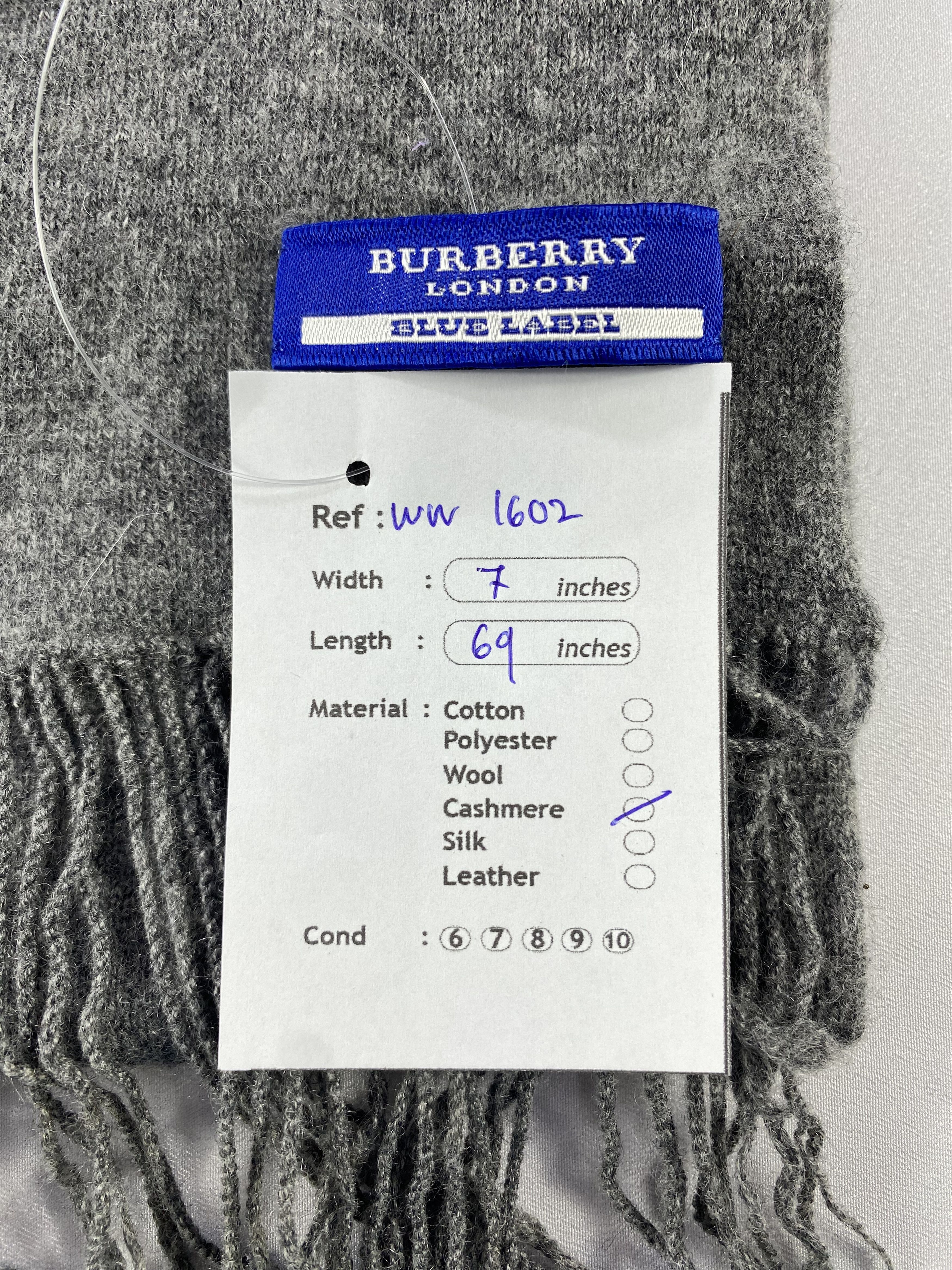 Burberry × Vintage Burberry Scarf / Muffler / Neckwear - WW1602 Size ONE SIZE - 9 Thumbnail