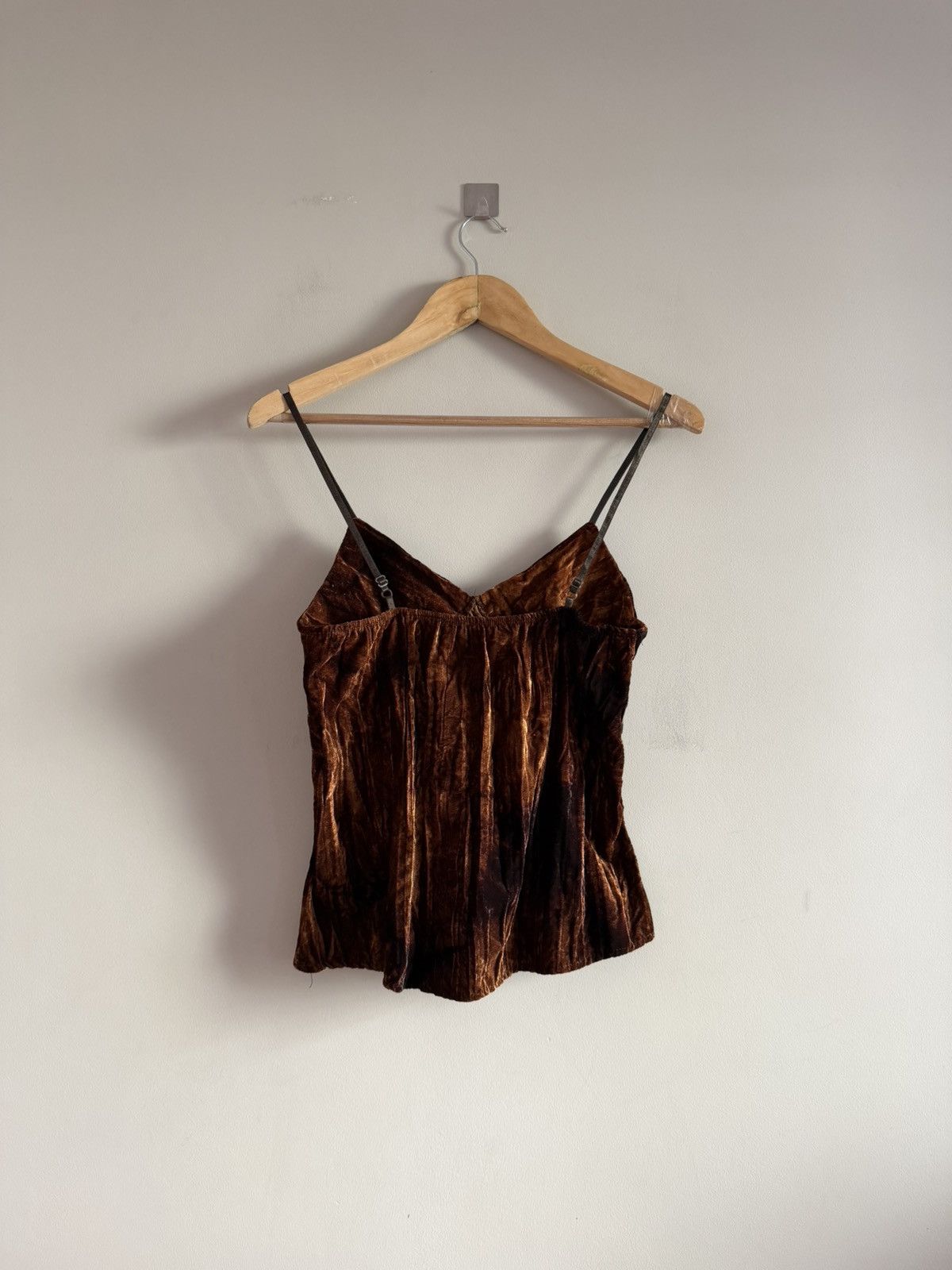 Vintage Velvet Brown Cami Top Fairy Grunge Y2K Size M / US 6-8 / IT 42-44 - 5 Thumbnail