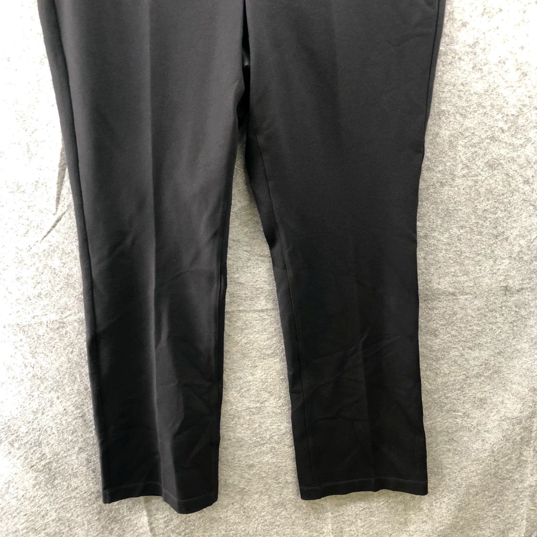 NYDJ NYDJ Sculp Her Marilyn Straight Pants Womens 14P Black Ponte Knit Trouser Size 36" / US 14 / IT 50 - 4 Thumbnail