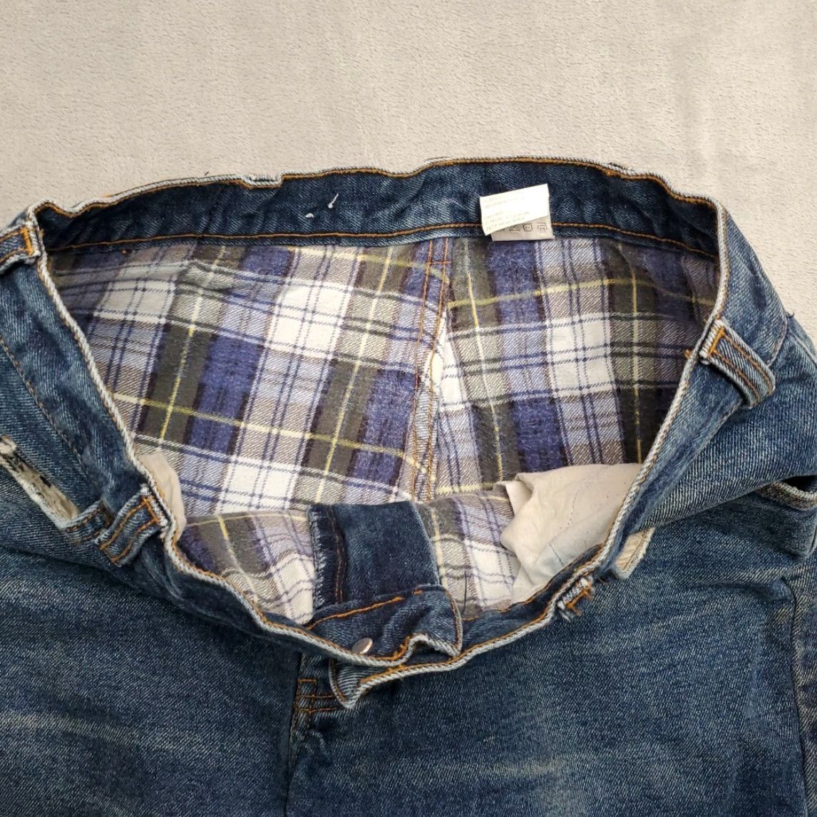 Dickies VTG Dickies Jeans Mens 34x30 Blue Faded Whiskered Denim Lined Workwear 5-Pocket Solid Cotton Jeans Mens Blue Vintage Workwear Mens Jeans Size US 34 / EU 50 - 7 Thumbnail