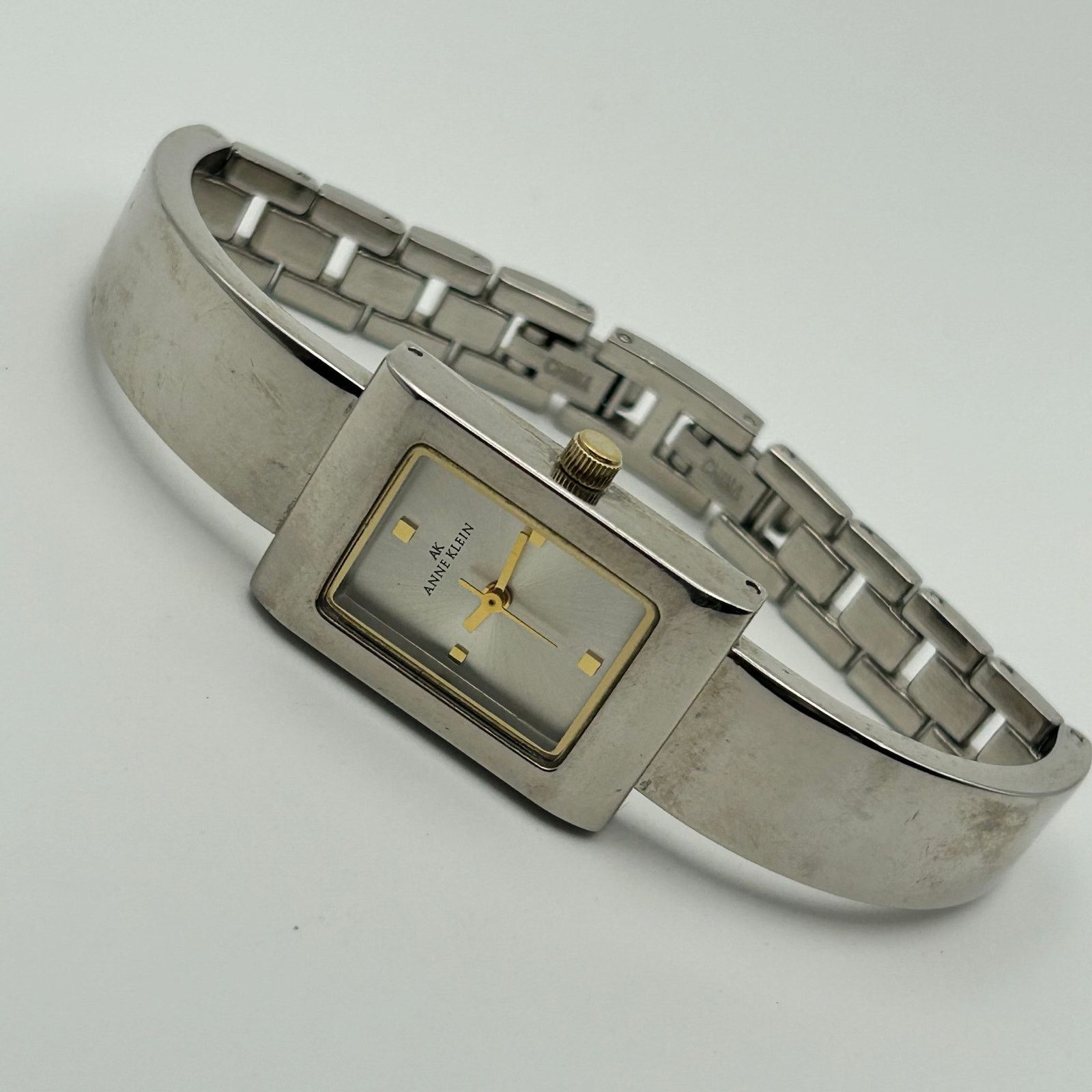 Anne Klein Anne Klein Two-tone Rectangular Stainless Steel Watch Size ONE SIZE - 4 Thumbnail