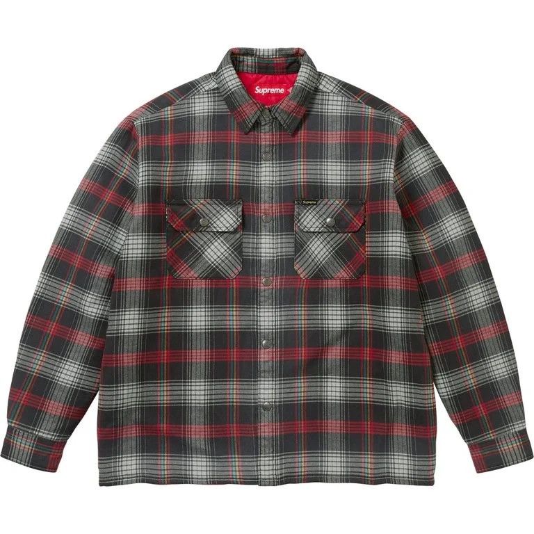 Supreme Supreme Quilted Flannel Snap Shirt SS26 Size US XL / EU 56 / 4 - 1 Thumbnail