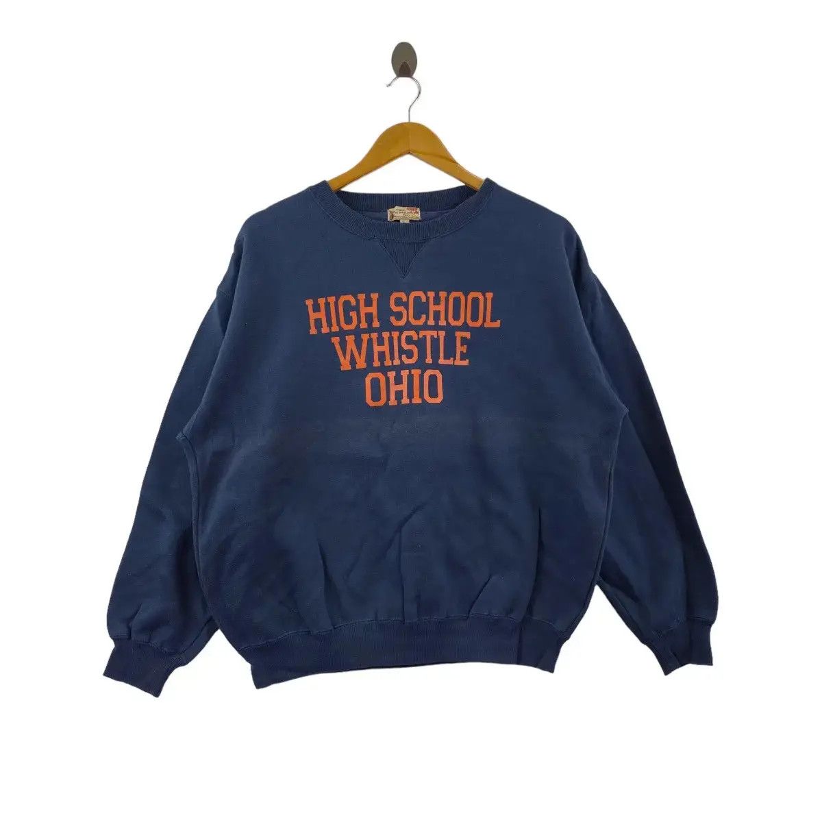Vintage Vintage HIGH SCHOOL OHIO WHISTLE Collegiate Sweatshirt Size L / US 10 / IT 46 - 1 Thumbnail