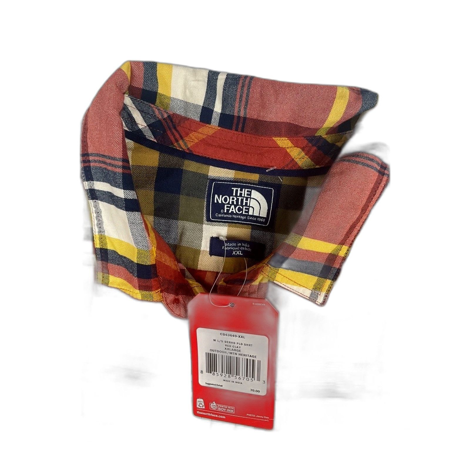 The North Face The North Face NWT Mens Plaid Button Up Shirt NWT Hiking Out Size US XXL / EU 58 / 5 - 4 Thumbnail