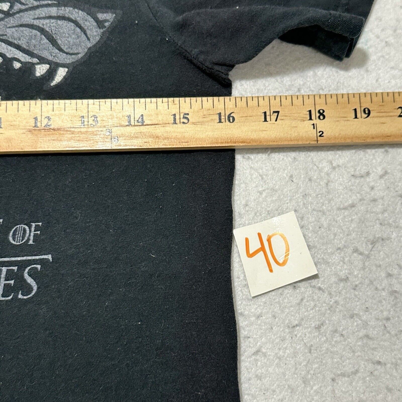 Other Game of Thrones XS Wolf Logo TV Show Graphic T Shirt Black Size US XS / EU 42 / 0 - 7 Thumbnail