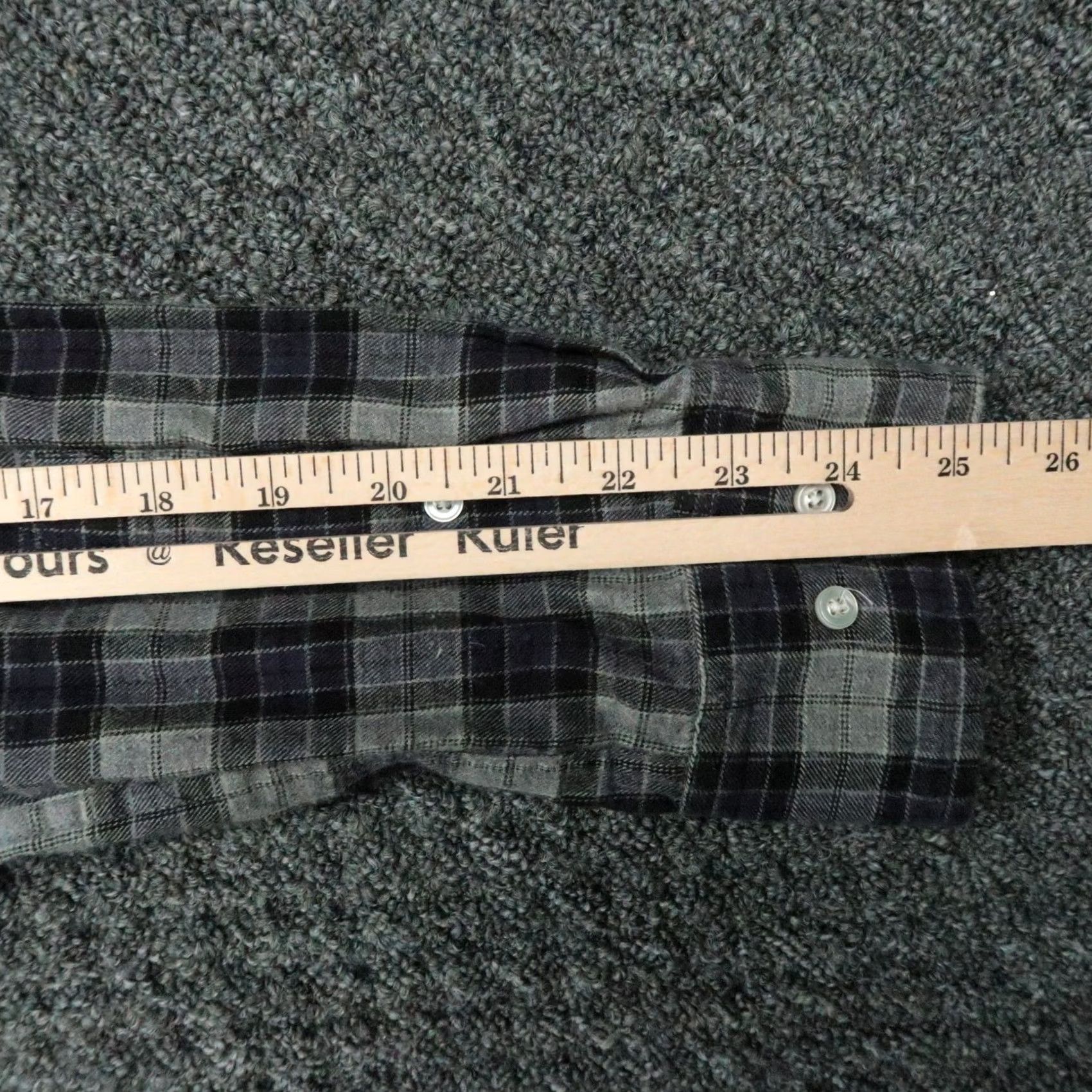 Gustin Gustin Shirt Mens XL Gray Plaid Long Sleeve Button-Down Pocketed Vintage No Size US XL / EU 56 / 4 - 7 Thumbnail