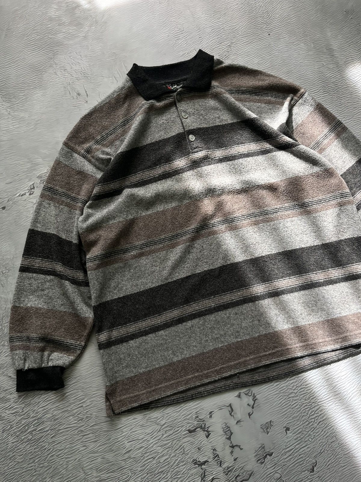 Carlo Colucci Carlo Colucci Vintage Polo Longsleeve Sweater Wool Size US XL / EU 56 / 4 - 3 Thumbnail