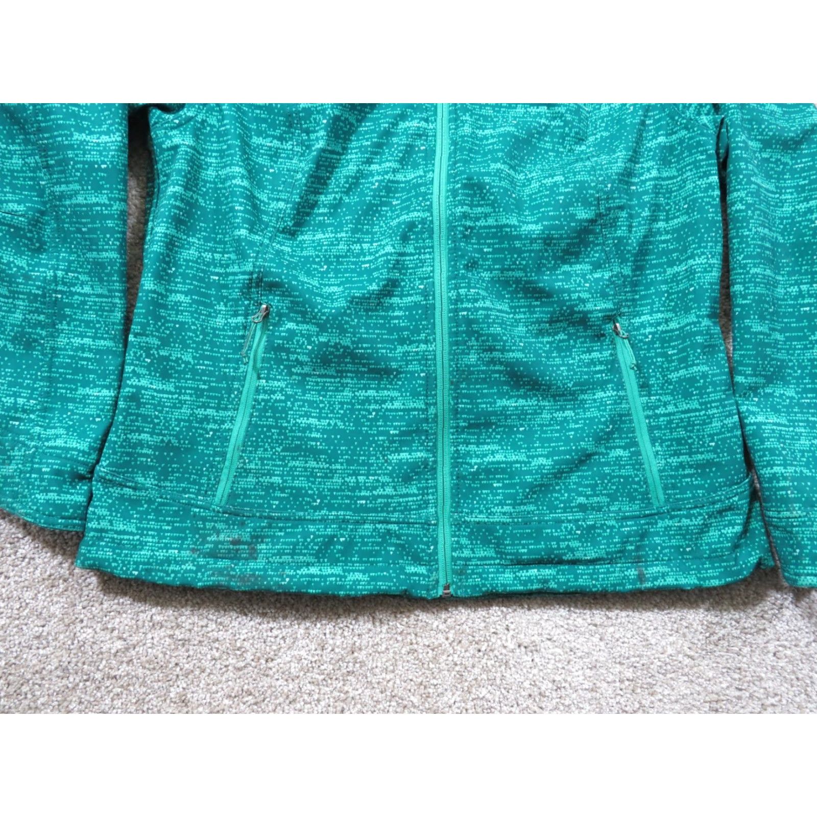 Eddie Bauer Eddie Bauer Jacket Women's XL Green Patterned Voyager Flexion Heather Zipper All Seasons Lining Polyester Regular Size XL / US 12-14 / IT 48-50 - 2 Thumbnail