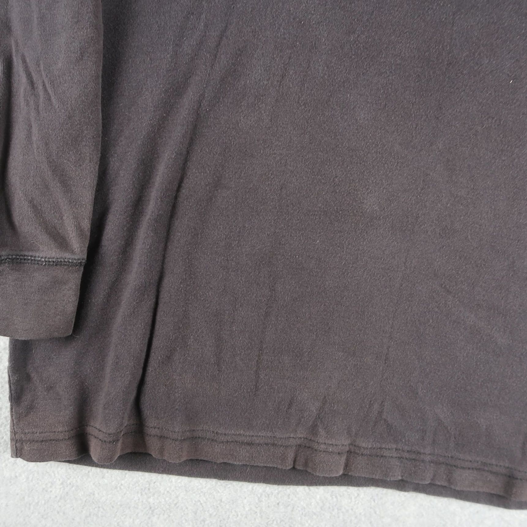 Basic Editions Basic Edition Mens L Large Henley T-Shirt Long Sleeve Black Size US L / EU 52-54 / 3 - 5 Thumbnail
