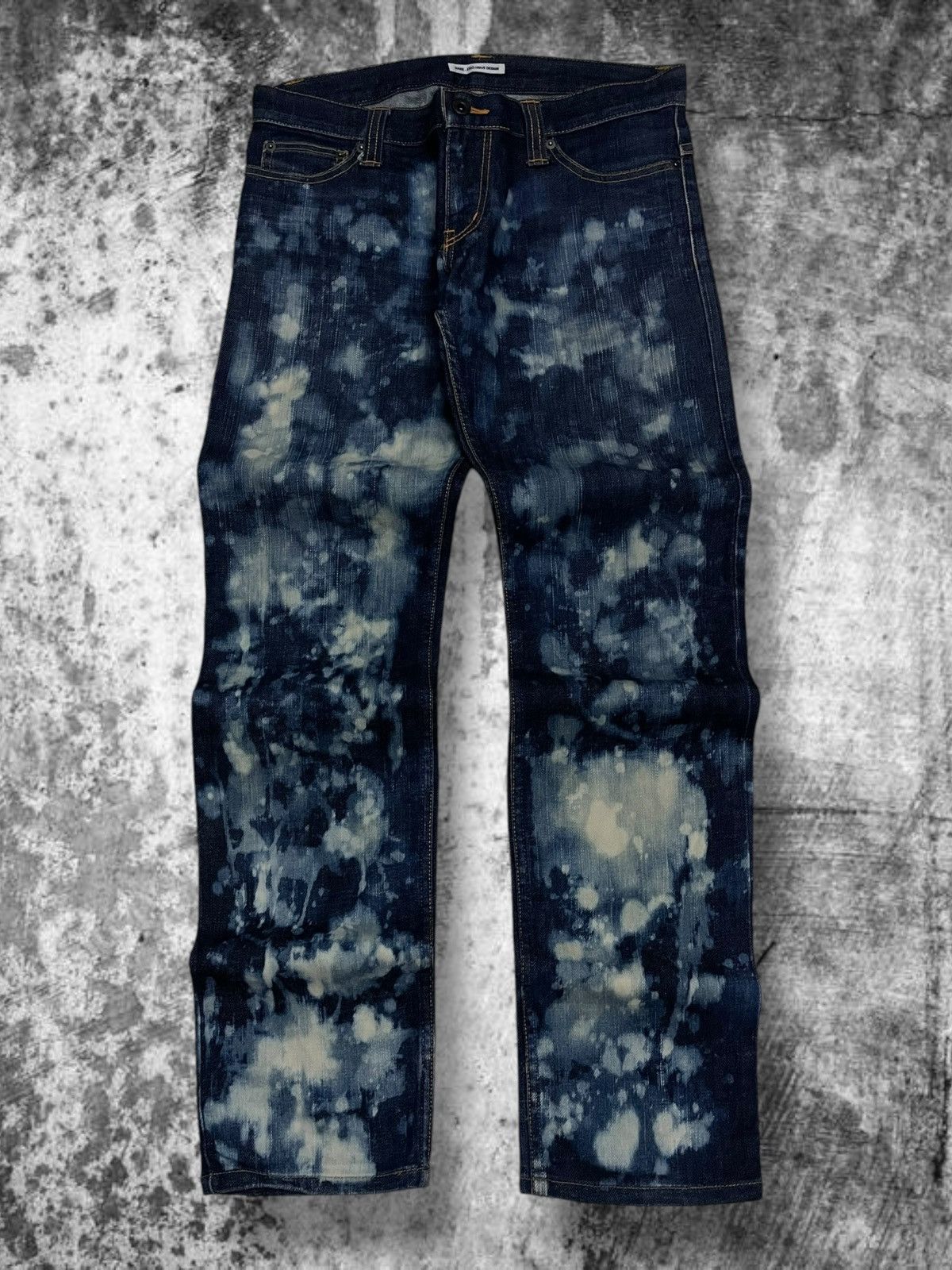 Japanese Brand Vintage Japan Designer Hare Exclusive Design Bleach Denim Size US 32 / EU 48 - 1 Thumbnail