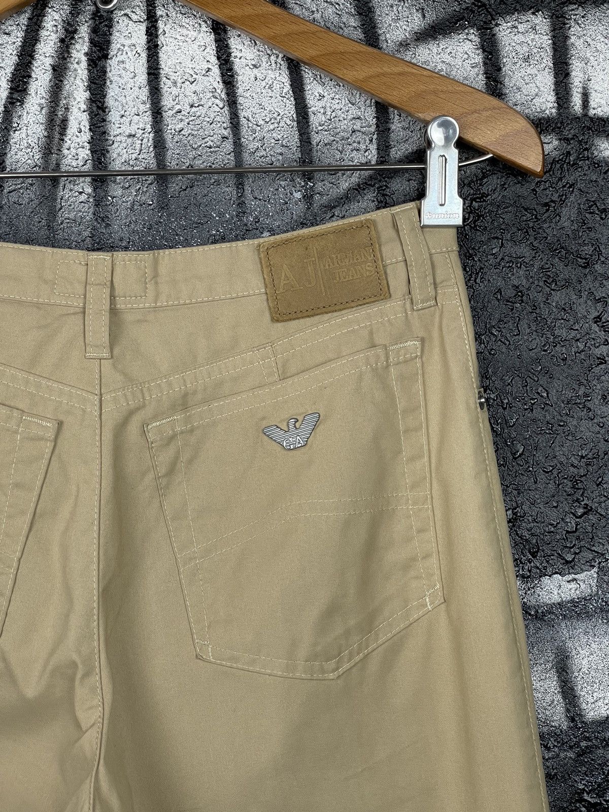 Armani Armani Jeans Comfort Fit Beige Italian Pants Women’s Size 27 Size 27" / US 4 / IT 40 - 8 Thumbnail