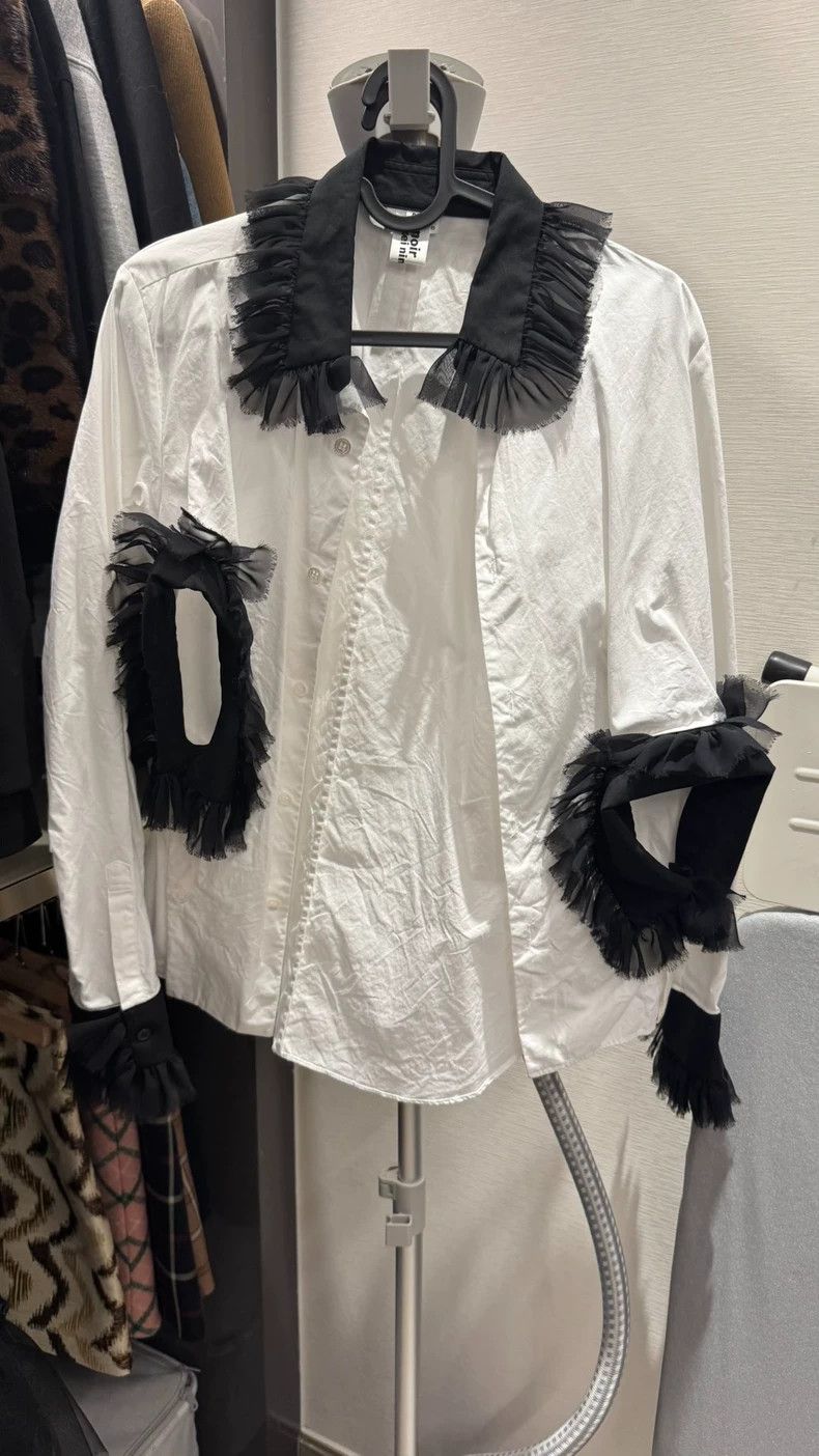 Comme des Garcons Comme Des Garcons Cutout mesh-trimmed shirt Size S / US 4 / IT 40 - 7 Thumbnail