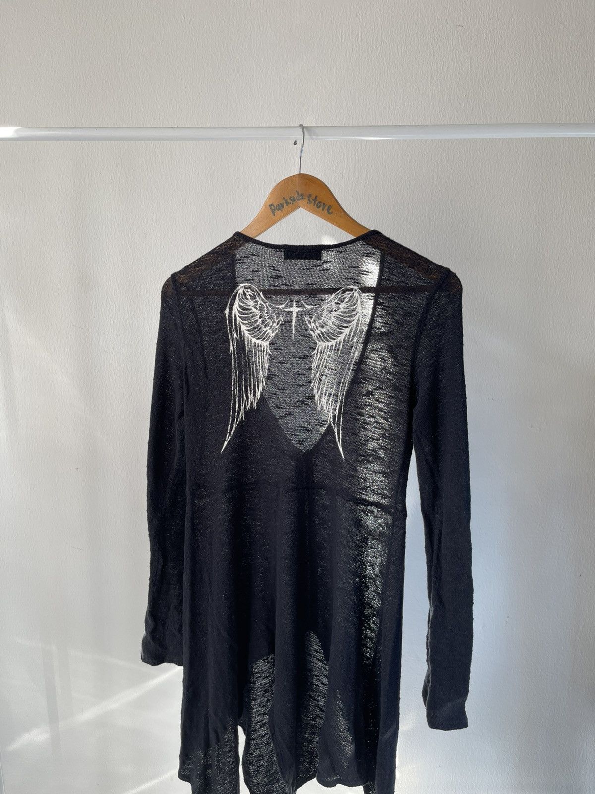 Beauty Beast × If Six Was Nine × Le Grande Bleu (L.G.B.) 2000s Peace Now Vampire Zip Cardigan Size S / US 4 / IT 40 - 1 Thumbnail