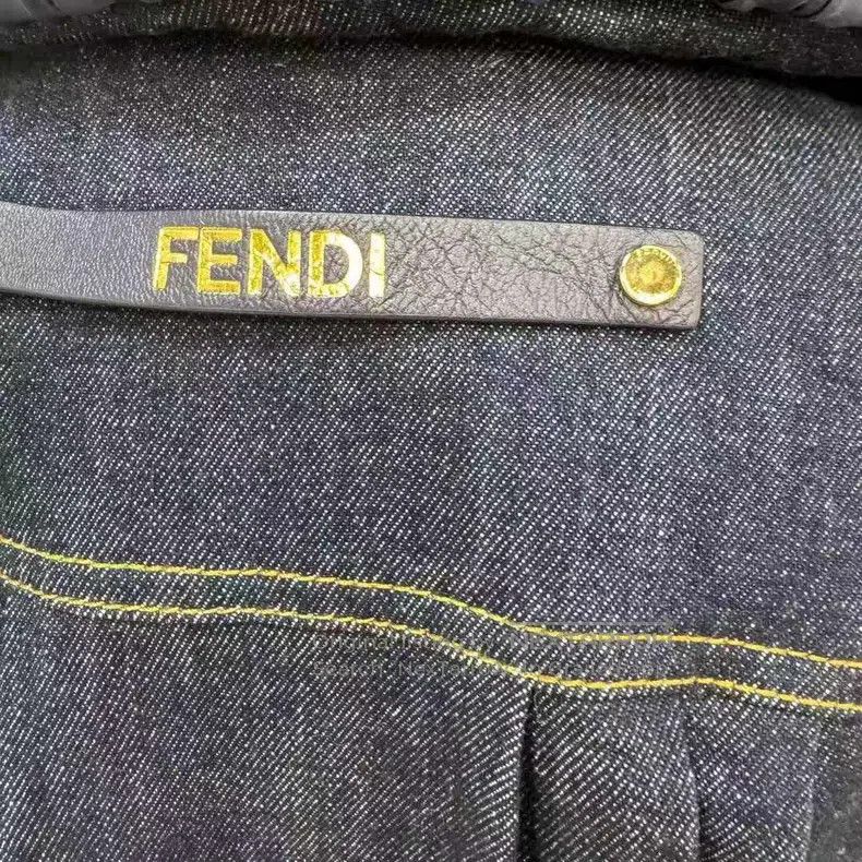 Fendi Fendi Puff Sleeve Back Logo Denim Jacket Size S / US 4 / IT 40 - 9 Thumbnail