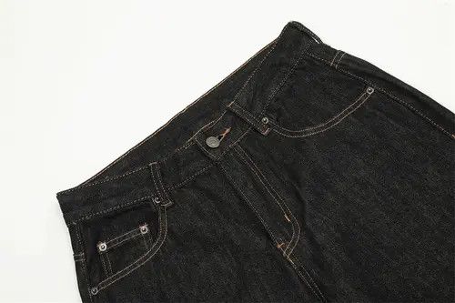 Japanese Brand VIBE Men's simple and versatile casual straight-leg jeans Size US 34 / EU 50 - 3 Thumbnail