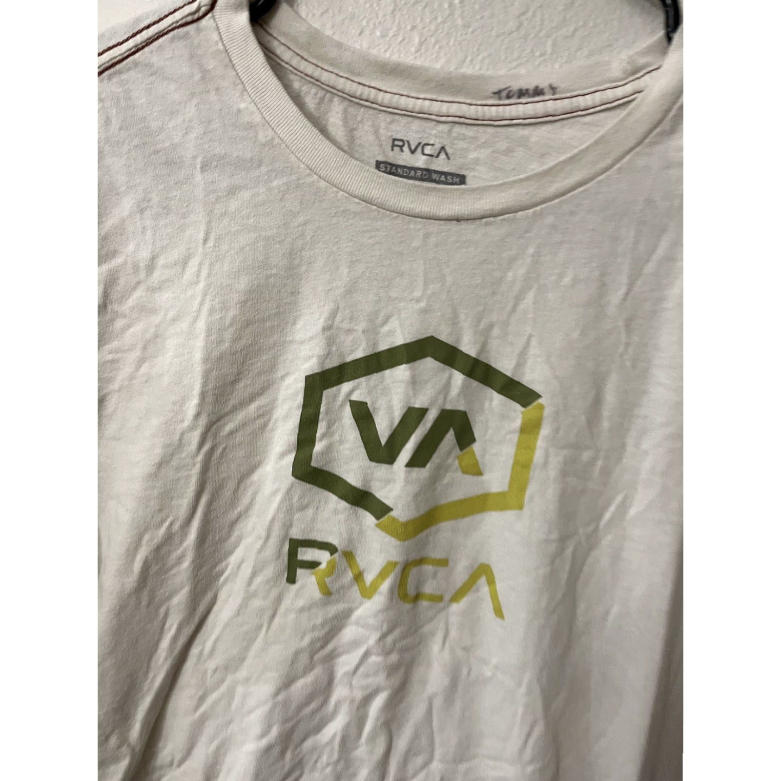 RVCA VINTAGE RVCA T-Shirt Men Medium Short Sleeve White Tee Short Sleeve Tee Mens Size US M / EU 48-50 / 2 - 2 Thumbnail