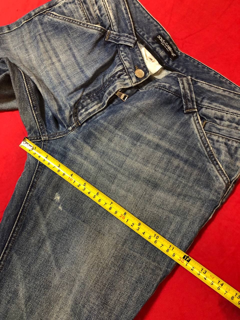 Dolce & Gabbana DOLCE GABBANA Women Slightly Distressed Blue Jeans Size 32" / US 10 / IT 46 - 10 Thumbnail