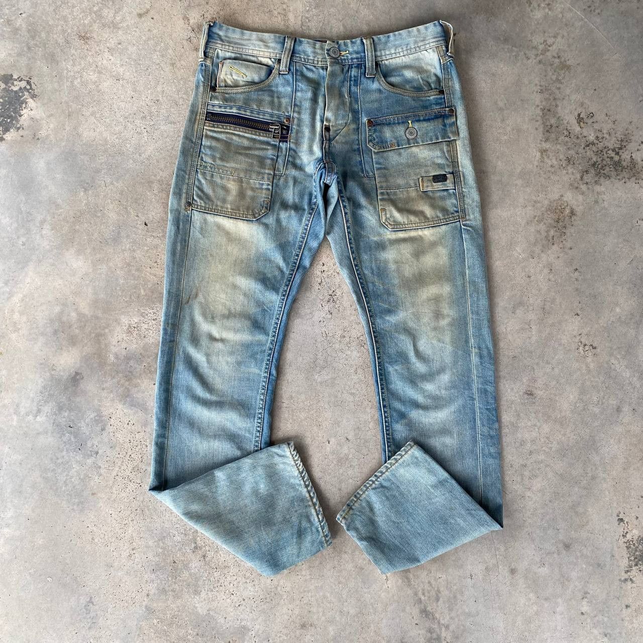 Avirex VINTAGE AVIREX BUSHPANT DENIM RUSTY WASH DIRTY STRAIGHT LEG Size US 30 / EU 46 - 6 Thumbnail