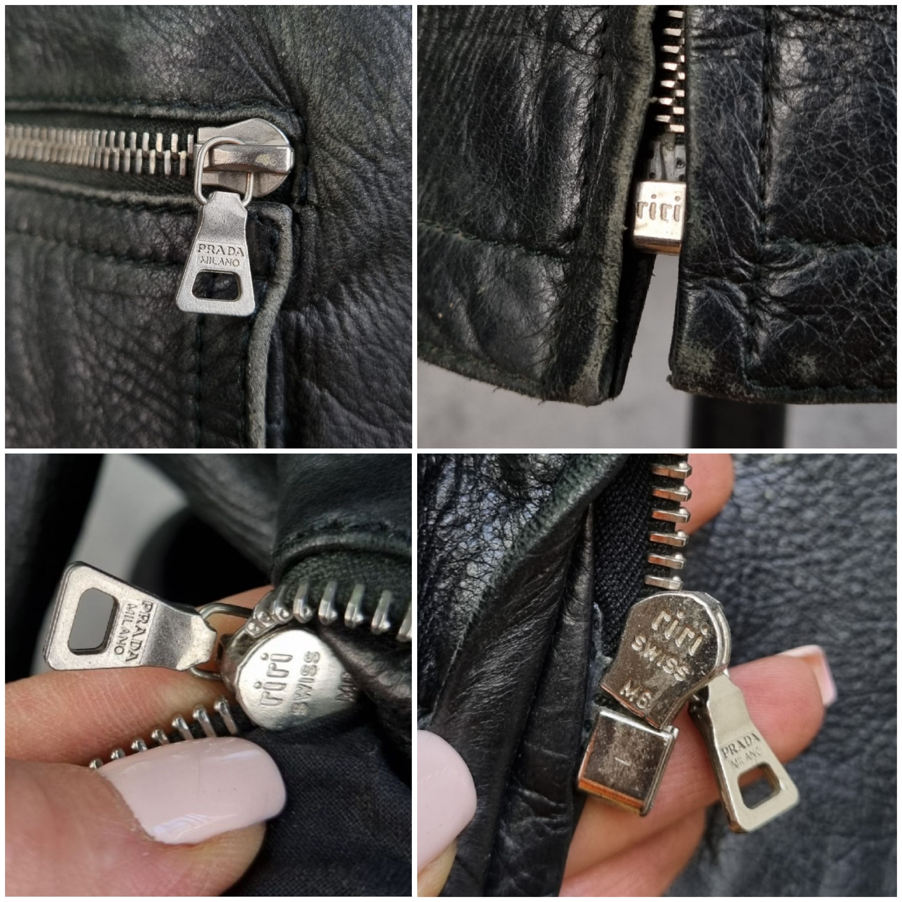 Prada × Vintage Prada Milano Leather Jacket made in Italy Size US L / EU 52-54 / 3 - 7 Thumbnail