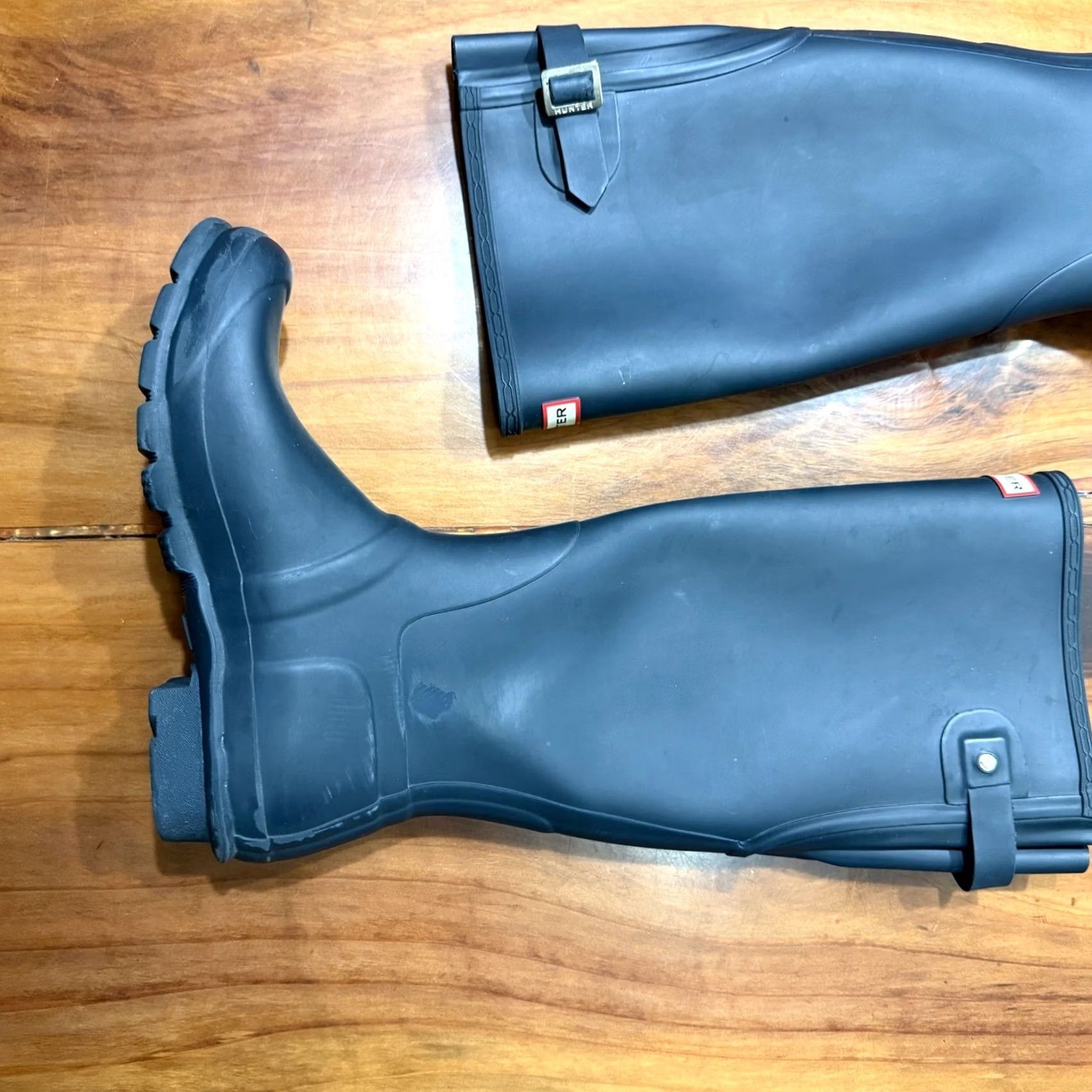 Hunter Hunter Original Tall Rain Boots Womens 9 Gray Waterproof Pull On Casual Boots Weatherproof Size US 10 / IT 40 - 5 Thumbnail