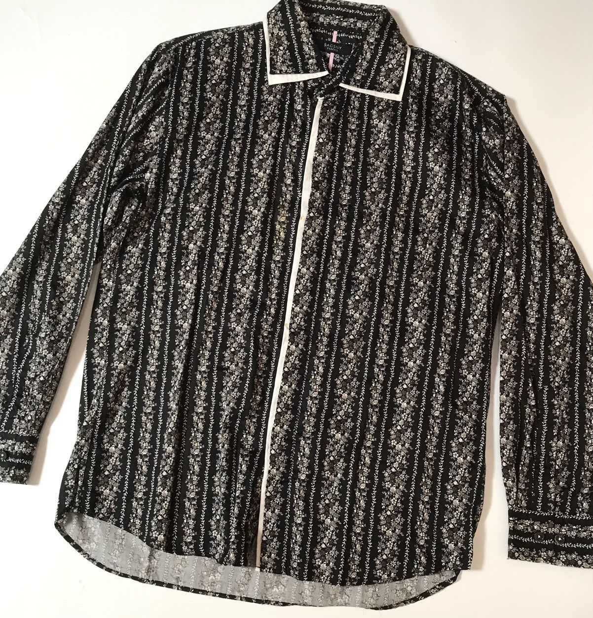 Yohji Yamamoto Vintage yohji yamamoto y’saccs printed flowers button up Size US M / EU 48-50 / 2 - 3 Thumbnail