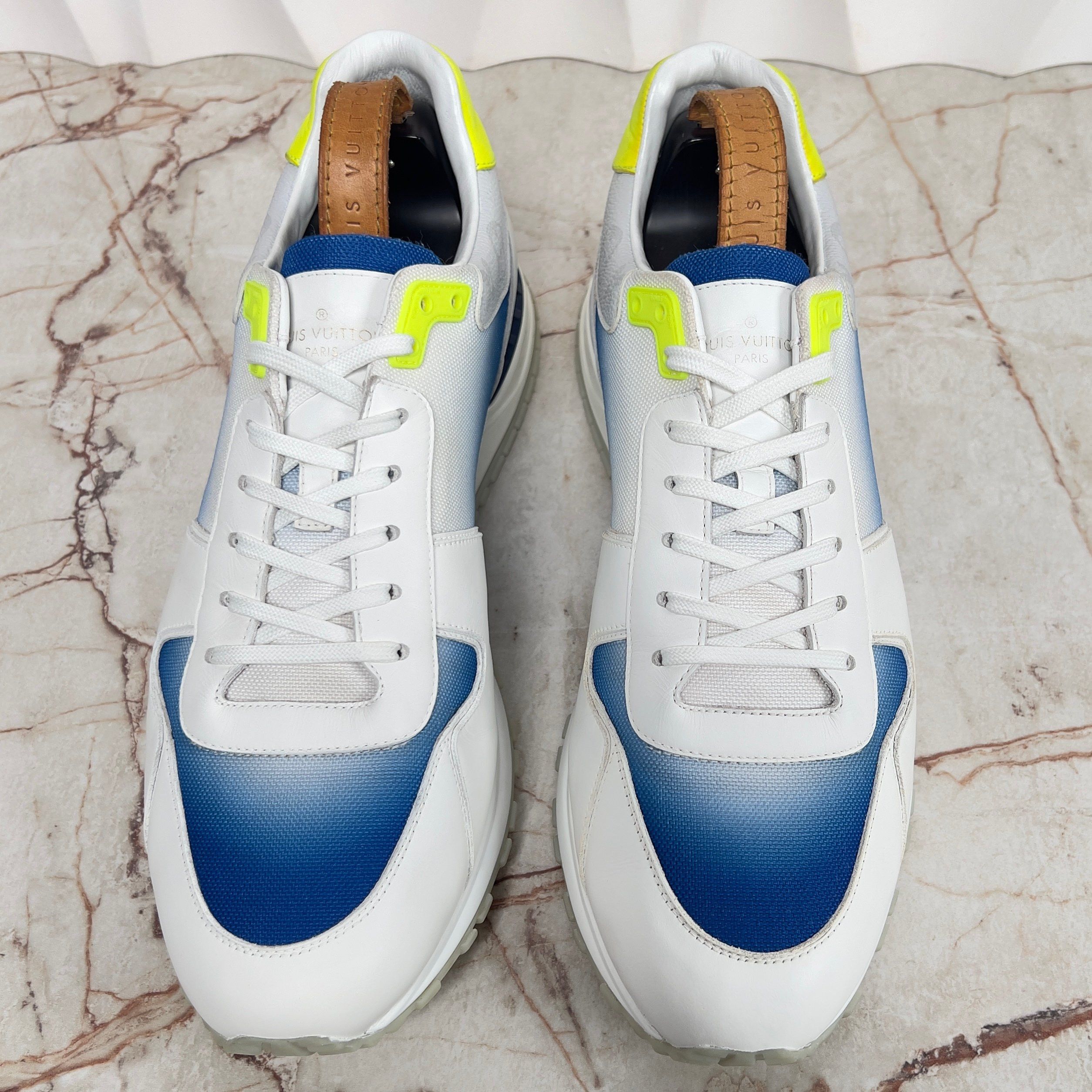 Louis Vuitton Run Away Monogram Sneakers Leather Size US 11.5 / EU 44-45 - 4 Thumbnail