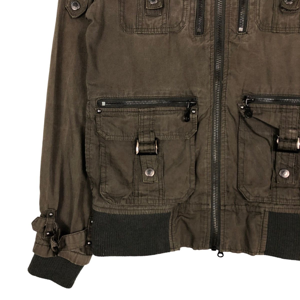 In The Attic 🔥VINTAGE BIKER JACKET IN THE ATTIC JAPAN MULTI POCKET PUNK Size US M / EU 48-50 / 2 - 6 Thumbnail