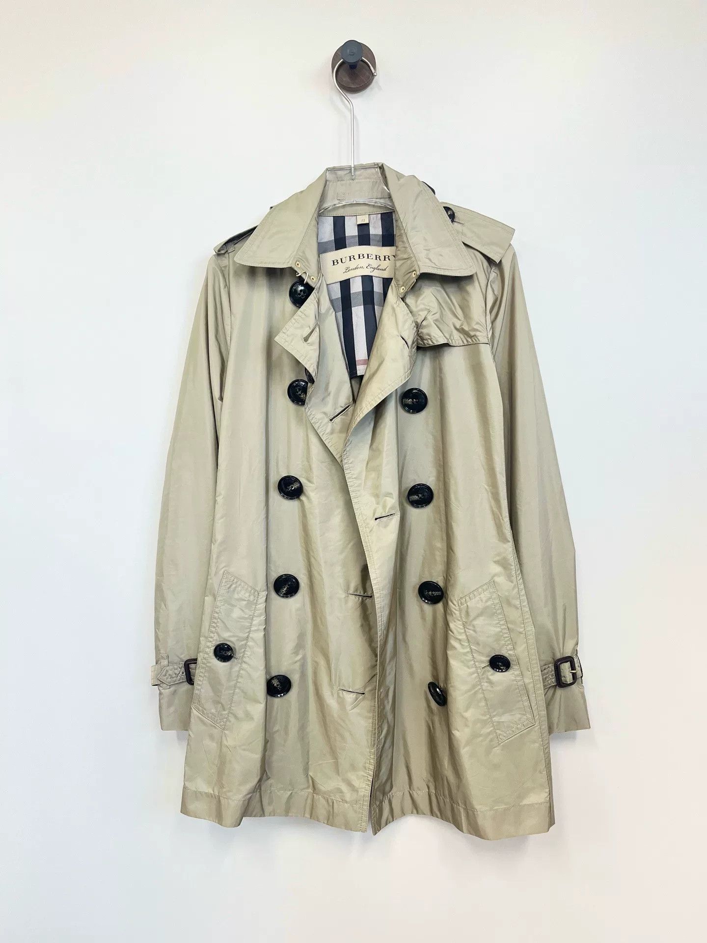 Burberry Burberry Beige Double-Breasted Trench Coat Size US M / EU 48-50 / 2 - 1 Thumbnail