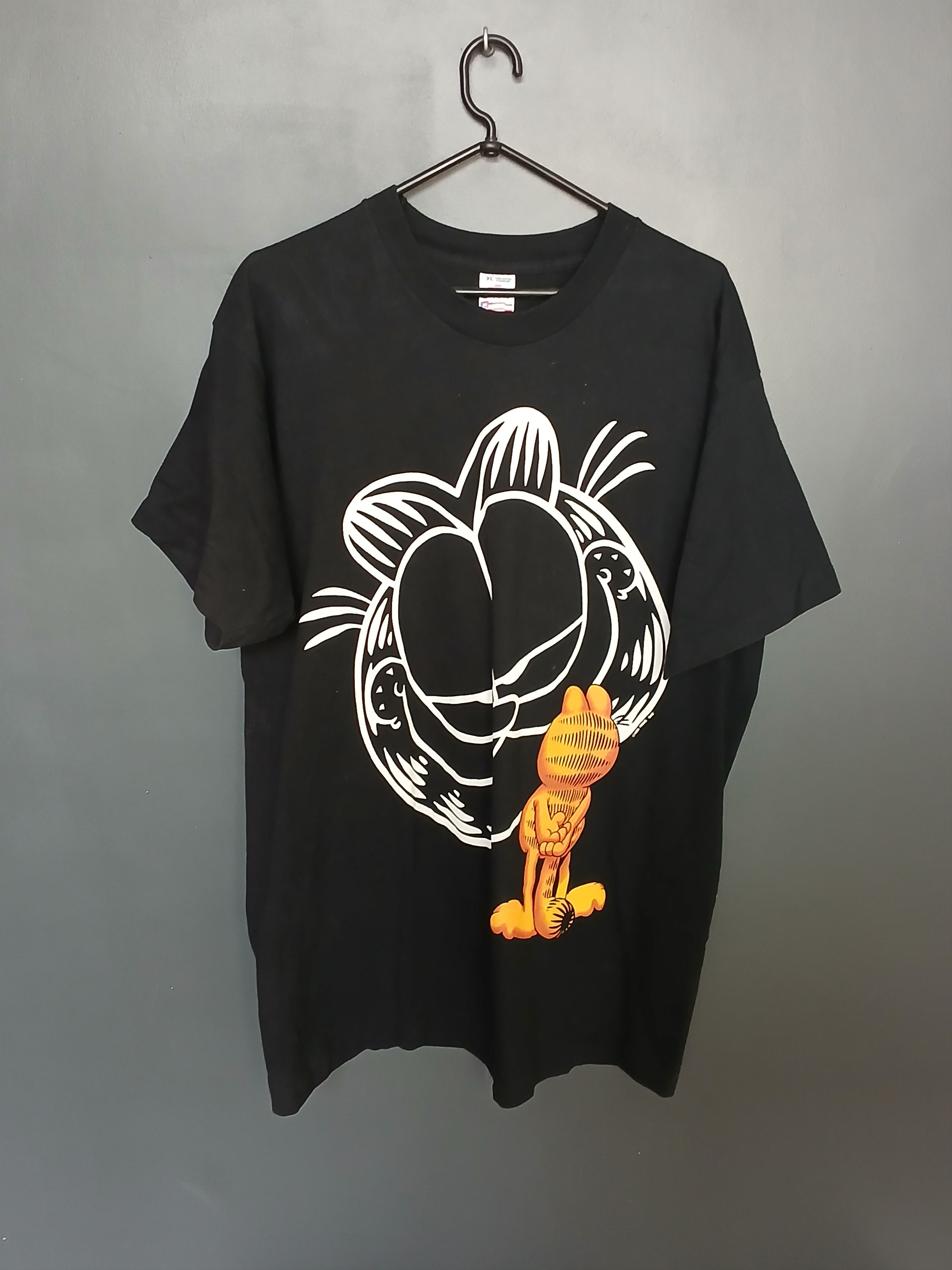 Cartoon Network × Vintage Vintage 1995 Garfield Single Stitch T-Shirt Size US XL / EU 56 / 4 - 1 Thumbnail