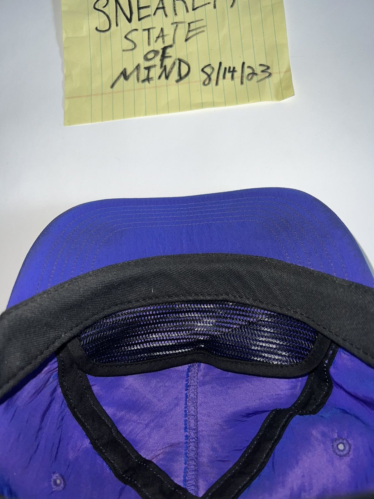 Supreme × Vintage PURPLE Supreme Motion Logo Hat iridescent 5 panel SS16 Size ONE SIZE - 7 Thumbnail