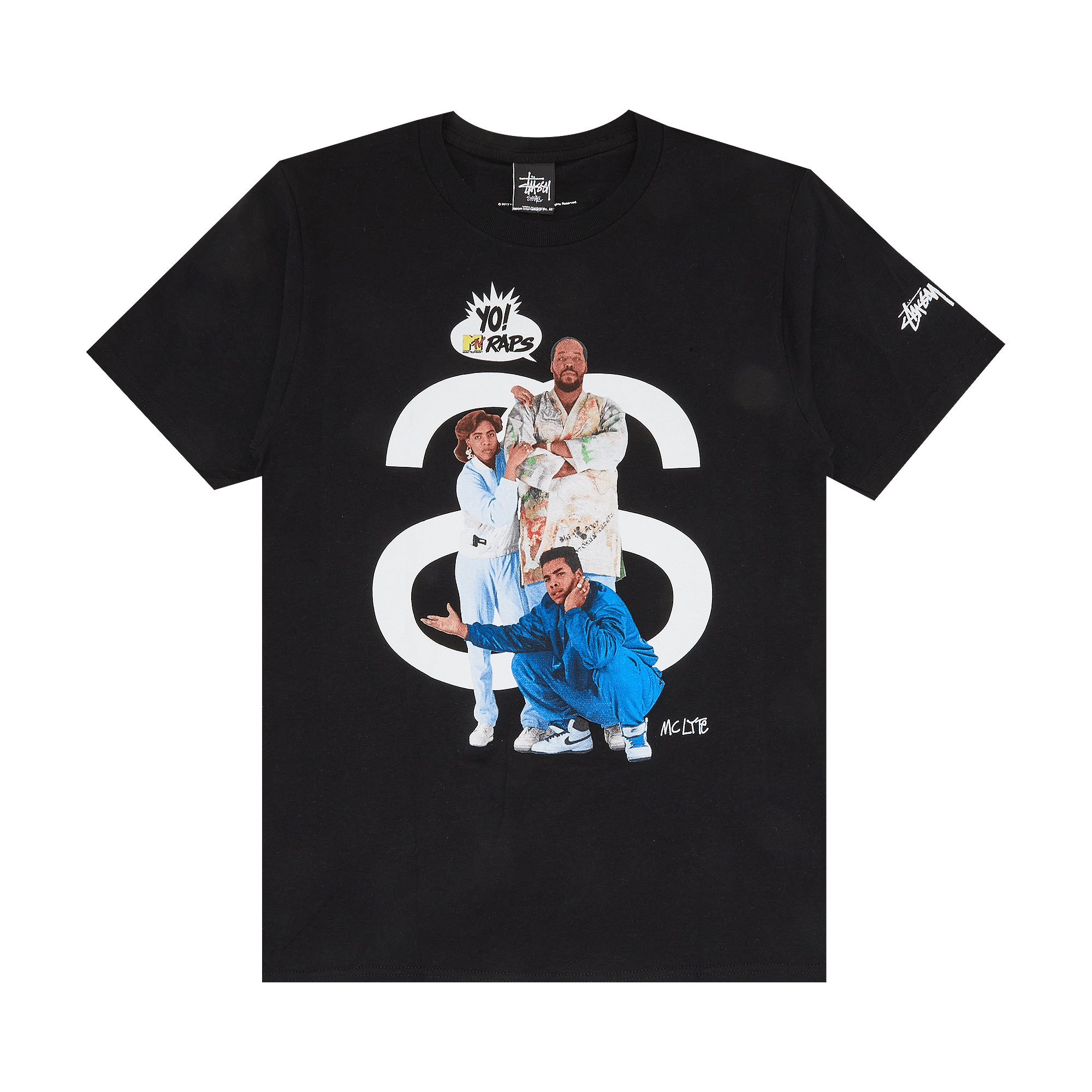 image of Stussy Mc Lyte Tee Black, Men's (Size XL)