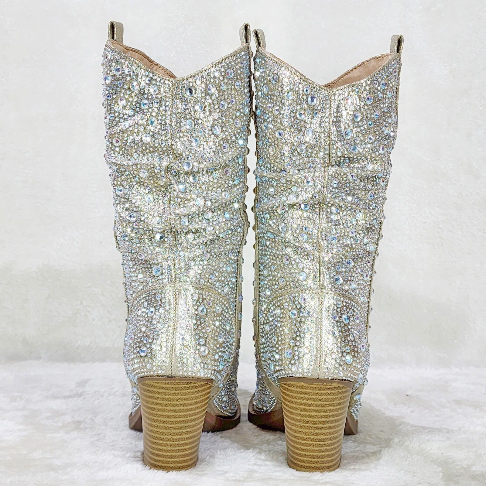 Other Angel Riders Rhinestones Country Glam Western Cowgirl Slouch Size US 6.5 / IT 36.5 - 5 Thumbnail
